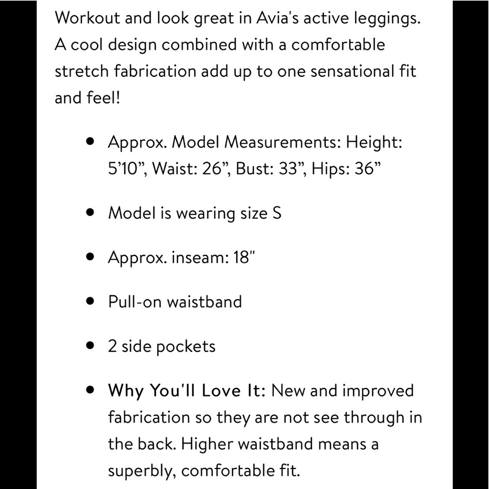 Avia Printed Capri W/pocket in Multi Size Large - Picture 14 of 16